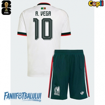 Mexic Alexis Vega #10 Echipament de Fotbal Replică Mondial 2026 Copii Deplasare (+ Șorturi)